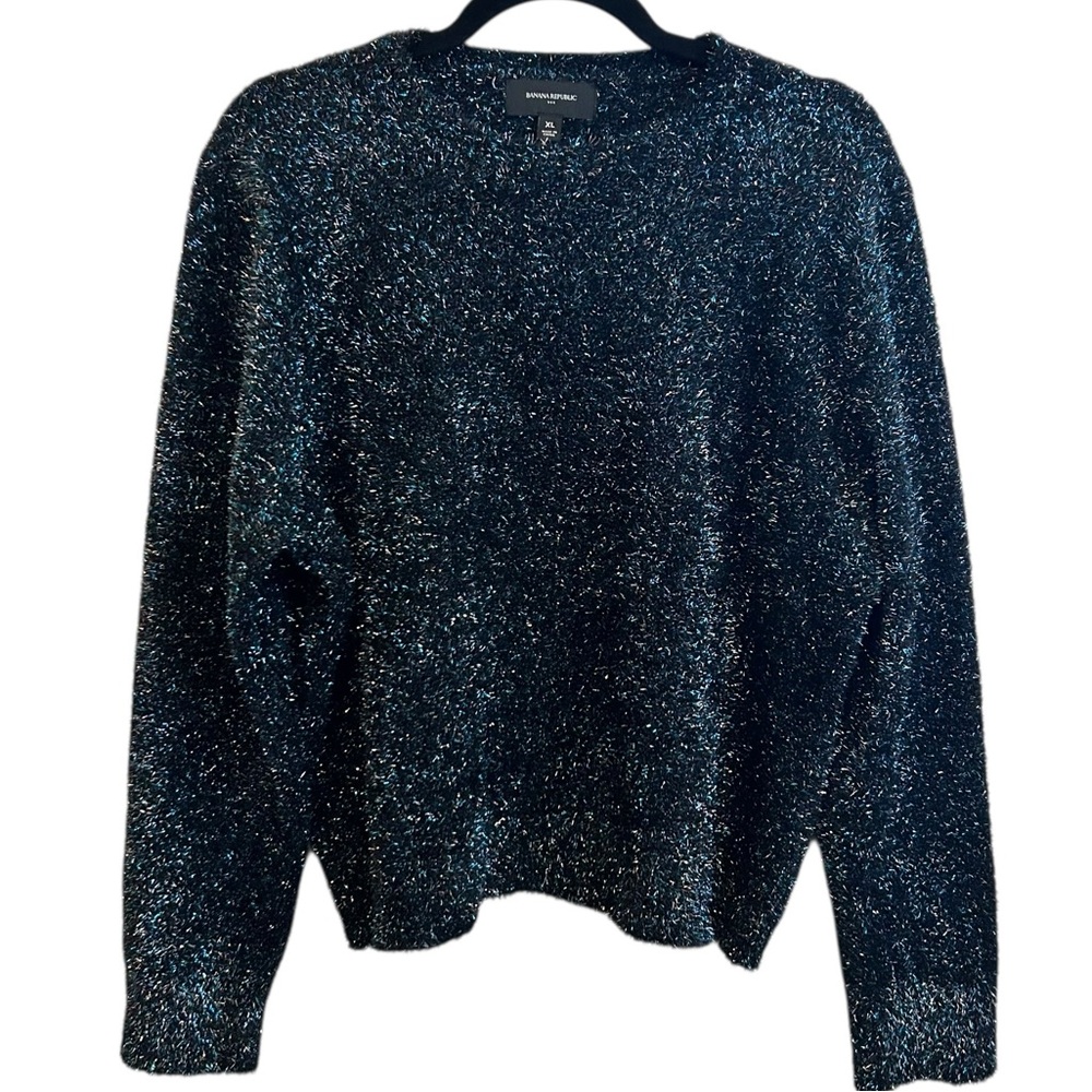 Banana Republic Factory Crop Tinsel Sweater Size XL